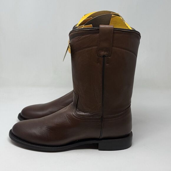 Corral A4068 Cowboy Roper Boots Mens 10 D Brown Cow Leather Mid Calf Western - Picture 2 of 15